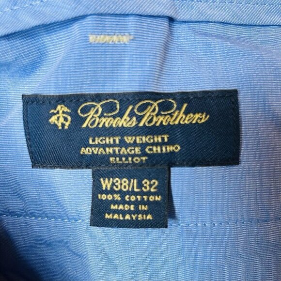 Brooks Brothers Elliot Men’s Khaki Lightweight Advantage Chino Pants Sz 38 X 32 - Picture 9 of 9